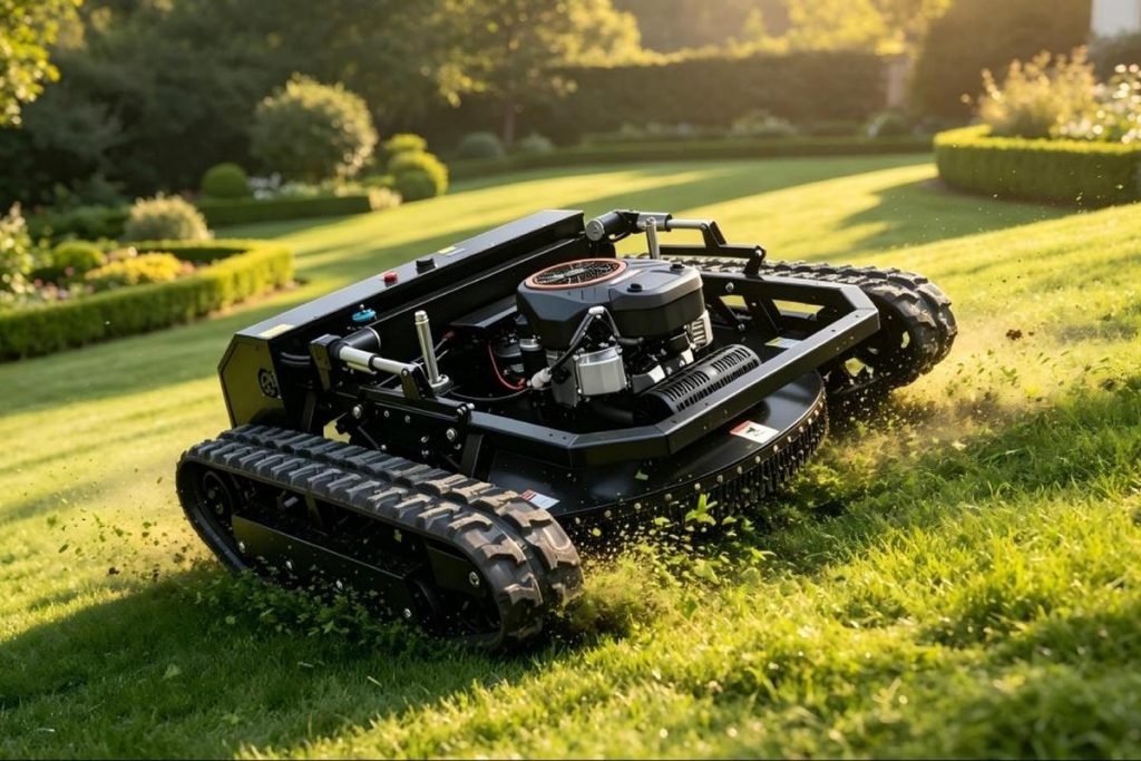 KENTOP remote control lawn mower for orchard and landscaped slope maintenance