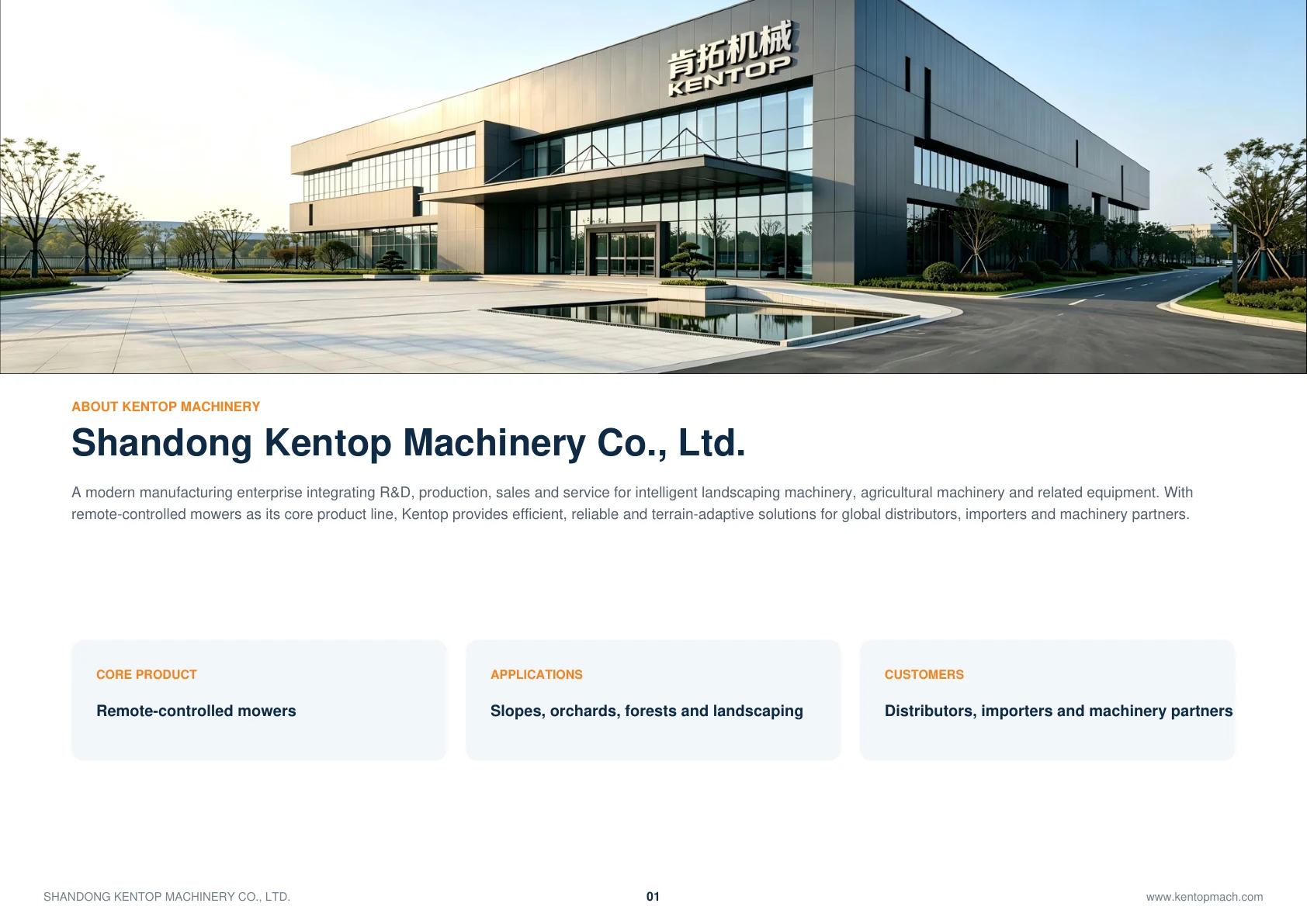 KENTOP Remote Control Mower Product Brochure - Page 2 of 16
