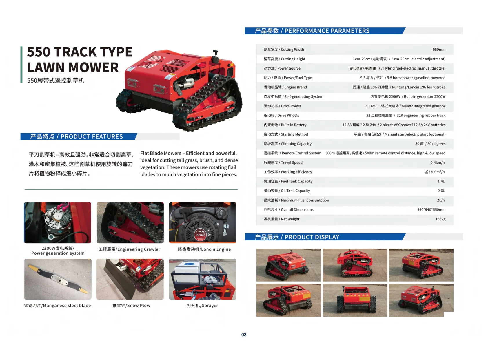 KENTOP Remote Control Mower Product Brochure - Page 4 of 16