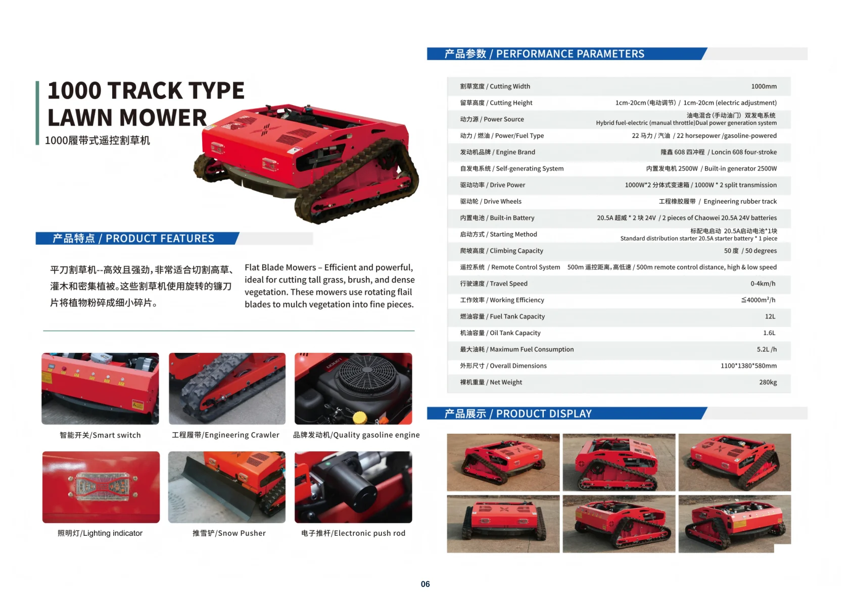 KENTOP Remote Control Mower Product Brochure - Page 7 of 16